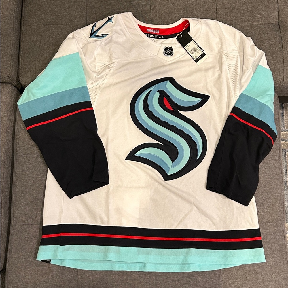 *New* Seattle Kraken Adidas Prime Green NHL Away Jersey Size 54 Men’s Xtra Large